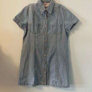 Bill Blass Light Blue 100% Cotton Denim Dress